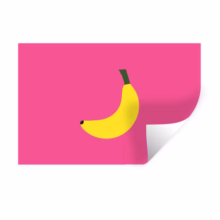 Muursticker - Banaan - Geel - Fruit — 1