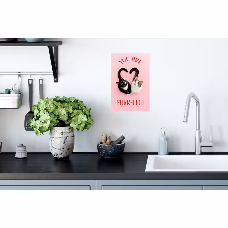 Muursticker - Kat - Hart - Tekst - Valentijn — 2