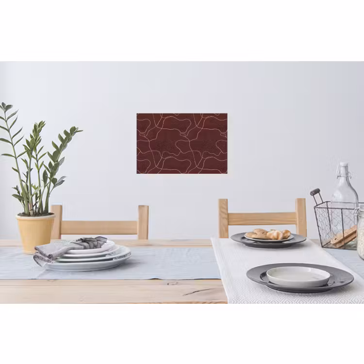 Muursticker - Abstract - Modern - Bruin — 3