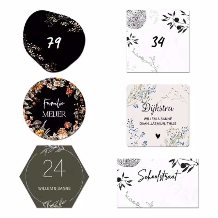 Naambord botanisch — 1