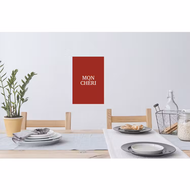 Muursticker - Rood - Frans - Quotes — 3