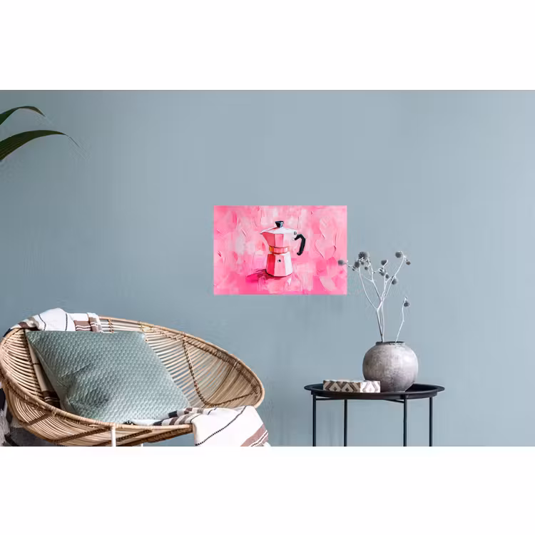 Muursticker - Roze - Verf - Coffee — 4