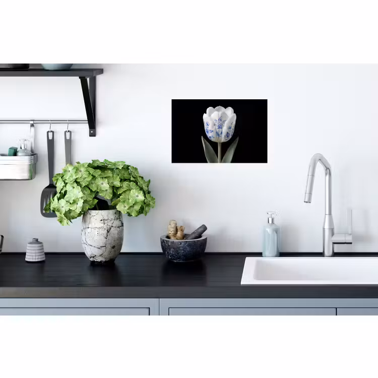 Muursticker - Tulp - Patroon - Blauw — 2
