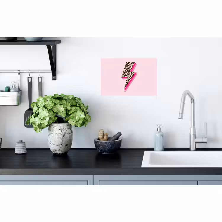 Muursticker - Stippen - Roze - Bliksem — 2