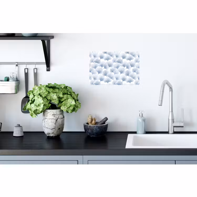 Muursticker - Waaier - Modern - Blauw — 2