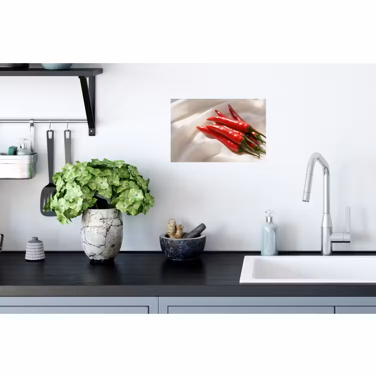 Muursticker - Peper - Rood - Eten — 2
