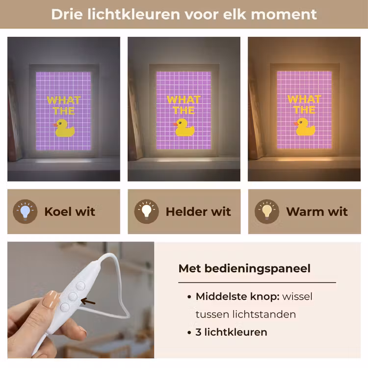 Nachtlampje - Tekst - Eend - Paars — 5