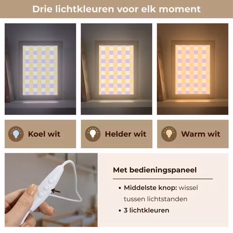 Nachtlampje - Blokjes - Lila - Geel — 5