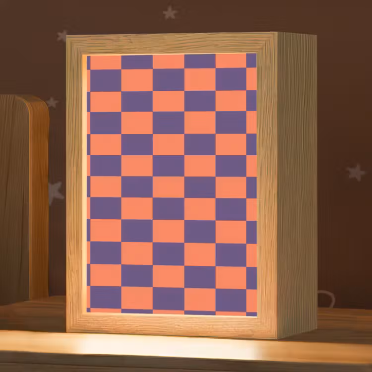 Nachtlampje - Patroon - Klassiek - Paars — 1