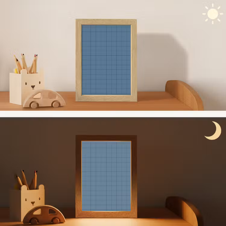 Nachtlampje - Ruiten - Geometrisch - Blauw — 7