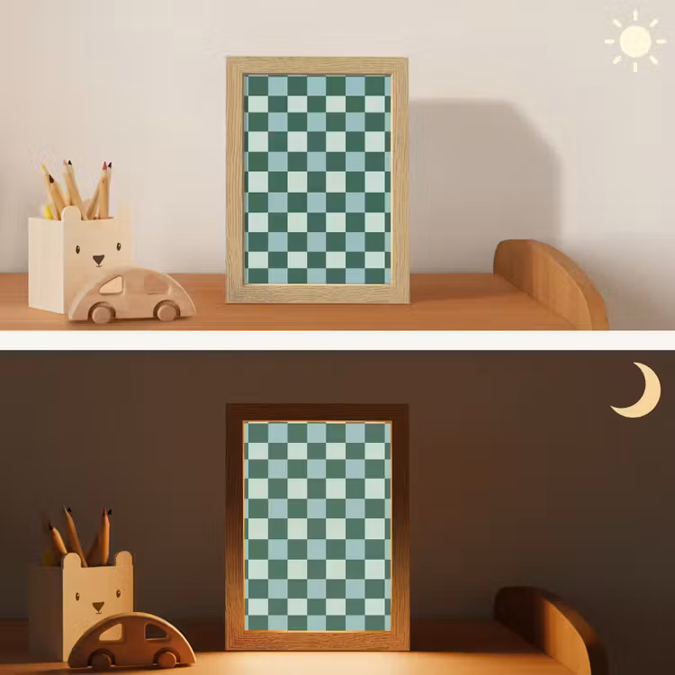 Nachtlampje - Schaakbord - Klassiek - Groen — 7
