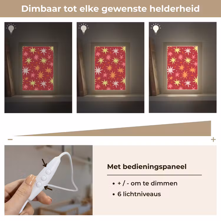 Nachtlampje - Sterren - Speels - Rood — 6