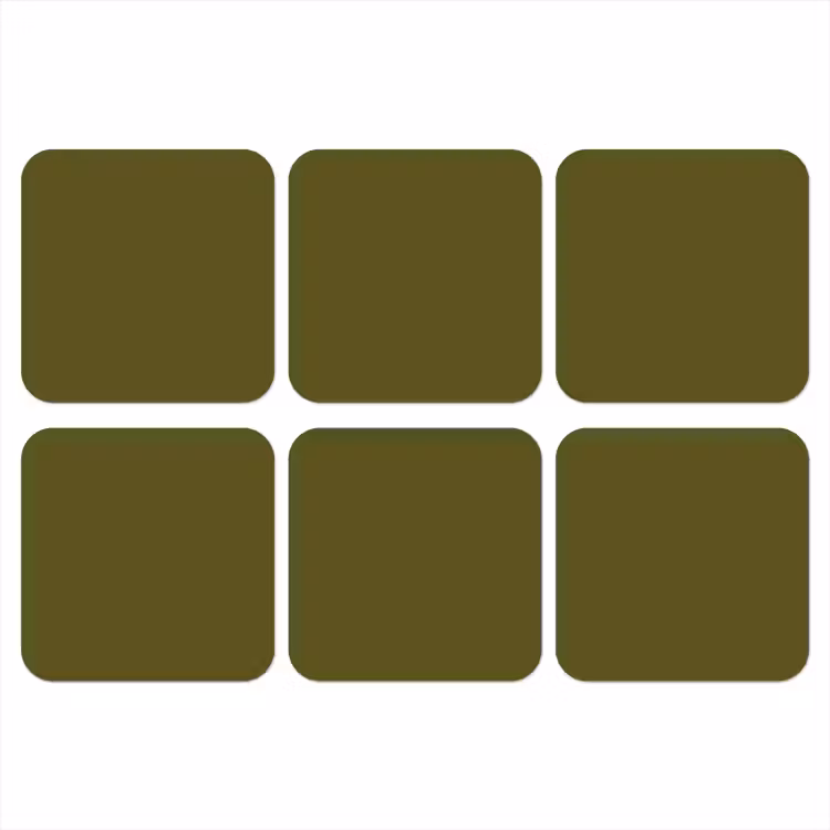 Onderzetter​ - Dark - Olive - Groen — 1