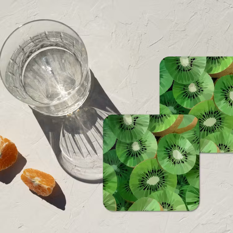 Onderzetter​ - Kiwi - Groen - Pitten — 2