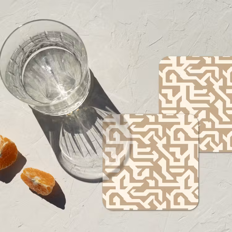 Onderzetter​ - Modern - Abstract - Beige — 2