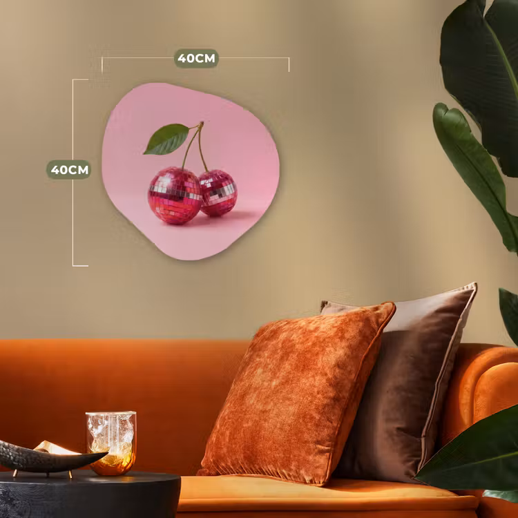 Organisch schilderij - Forex - Disco - Kersen - Roze — 4
