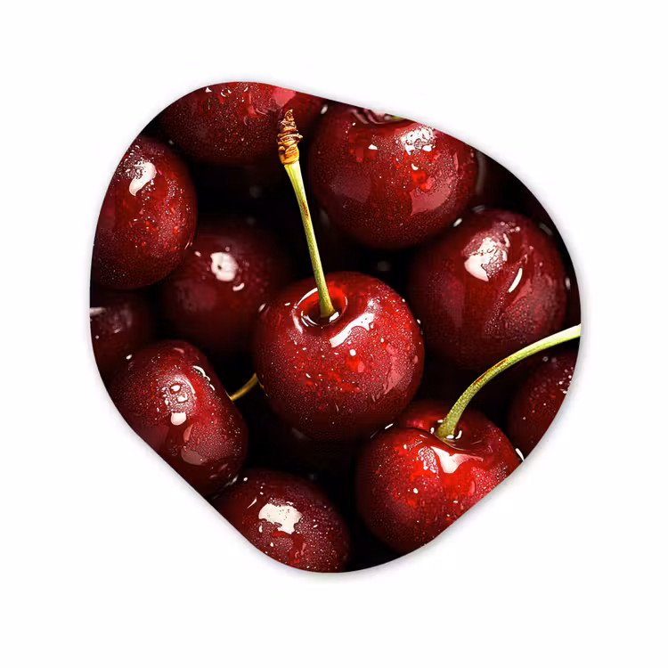 Organisch schilderij - Forex - Rood - Fruit - Kersen — 1