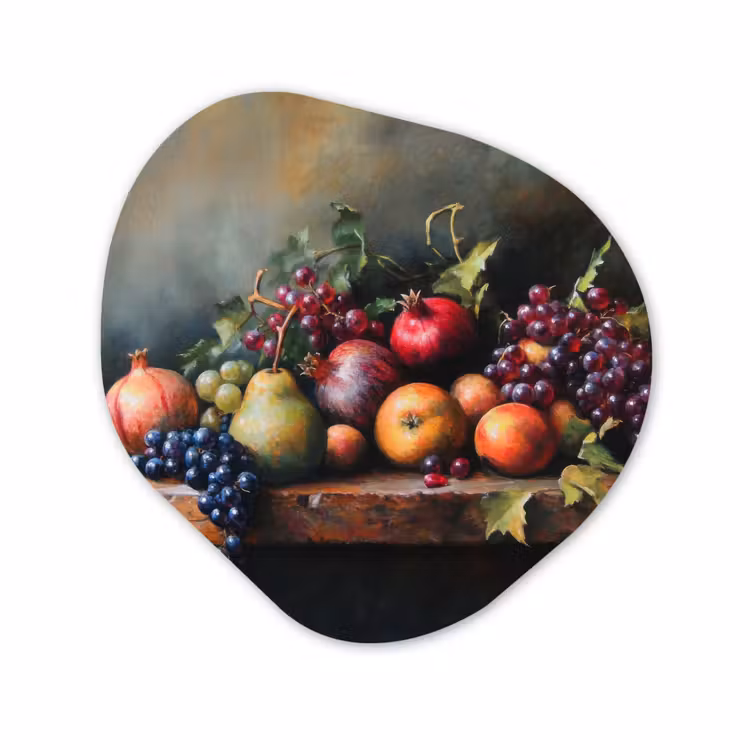 Organisch schilderij - Glas - Rustiek - Stilleven - Fruit — 1