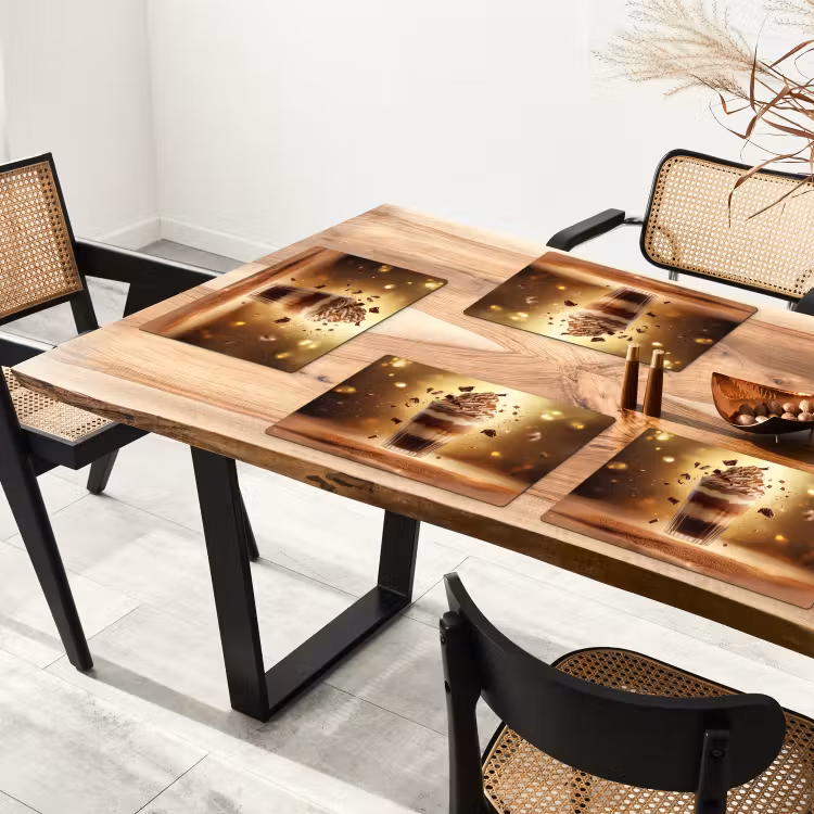 Placemat - 6 stuks - Dessert - Chocolade - Zoet - Eten — 3