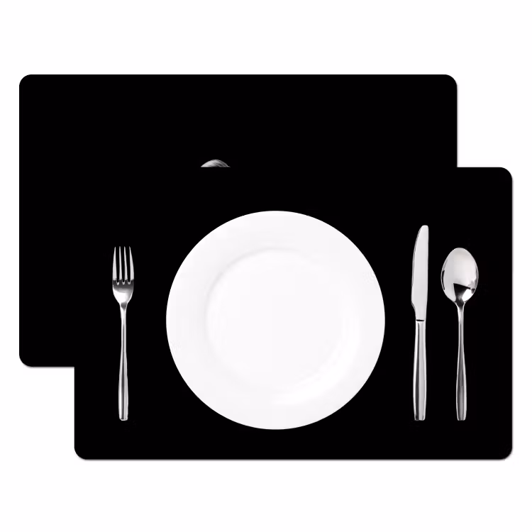Placemat - 6 stuks - Kers - Luxueus - Metallic — 2