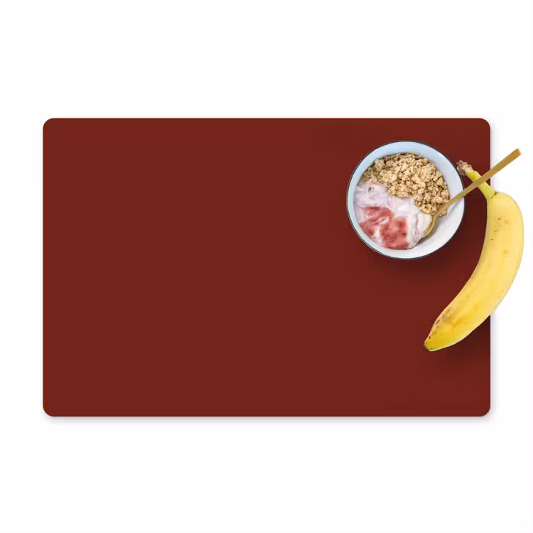 Placemat - 6 stuks - Rustic - Terracotta - Rood — 1