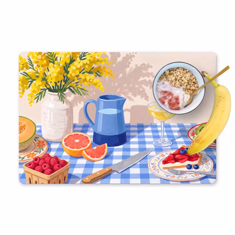 Placemat - 6 stuks - Eten - Fruit - Zomer — 1
