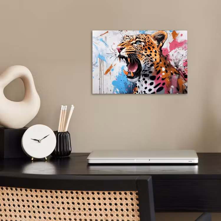 poster - Abstract - Luipaard - Kleurrijk — 2
