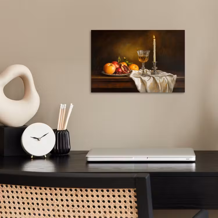 poster - Fruit -  Stilleven - Wijn - Kaars — 2