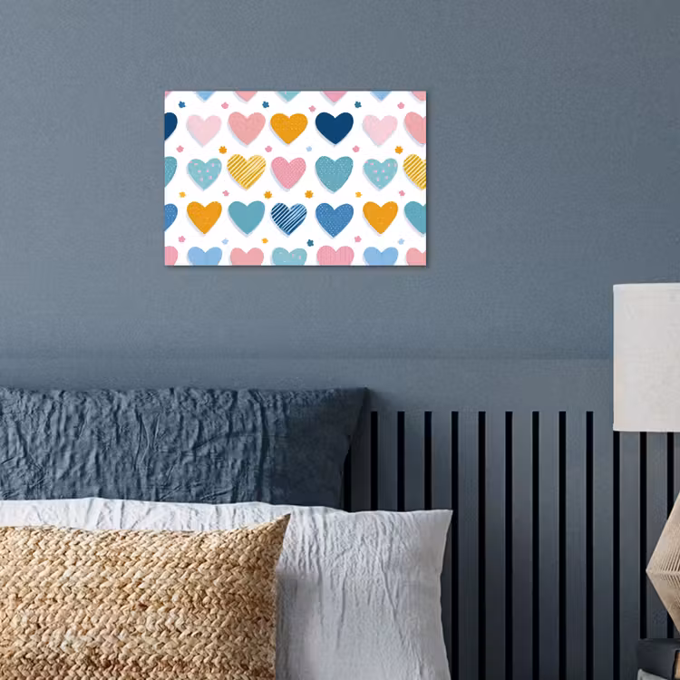 poster - Hartjes - Pastel - Patroon — 3