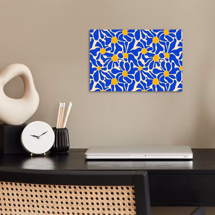 poster - Abstract - Bloem - Blauw — 2