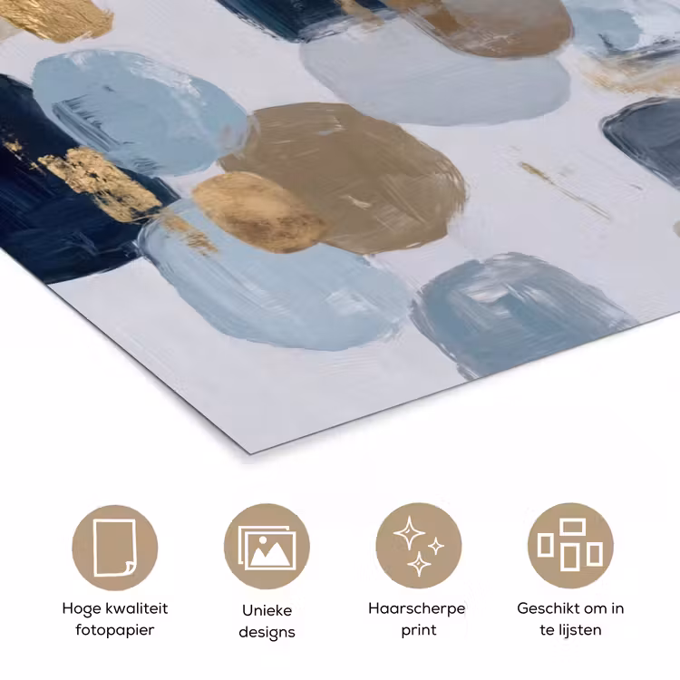 poster - Abstract - Goud - Vormen — 5