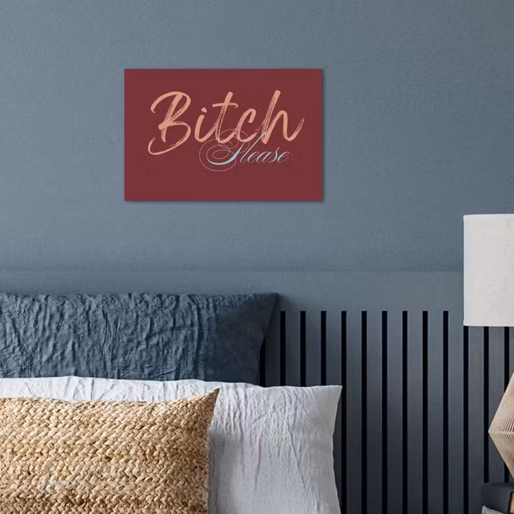 poster - Bitch please - Rood - Blauw — 3