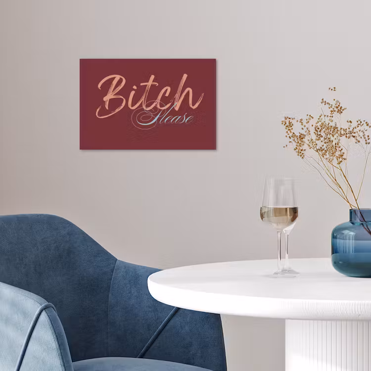 poster - Bitch please - Rood - Blauw — 4