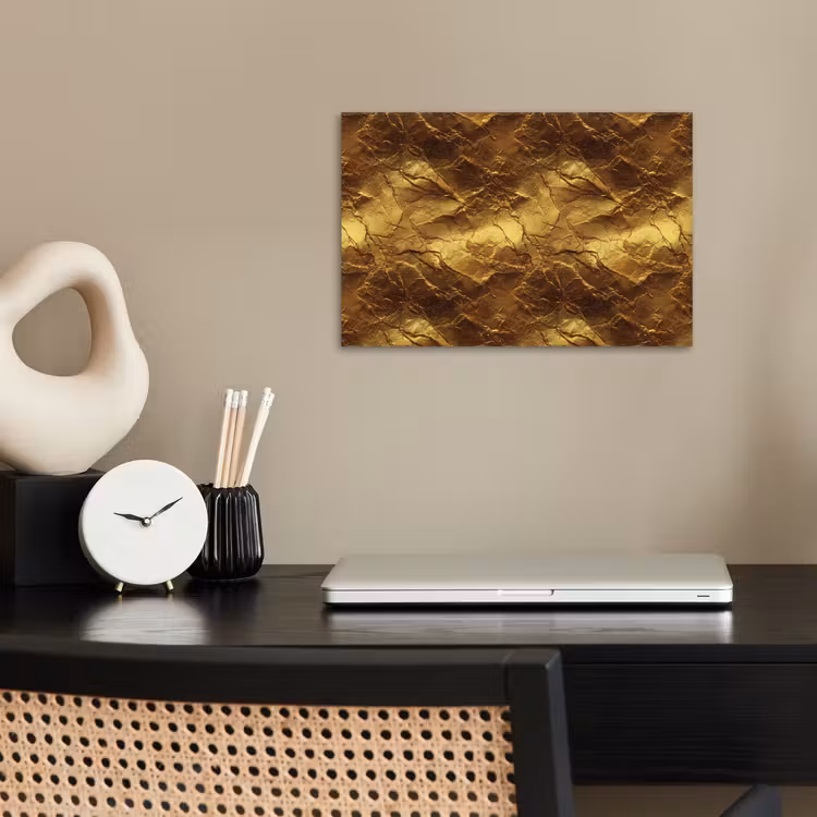 poster - Bladgoud - Textuur - Goud — 2