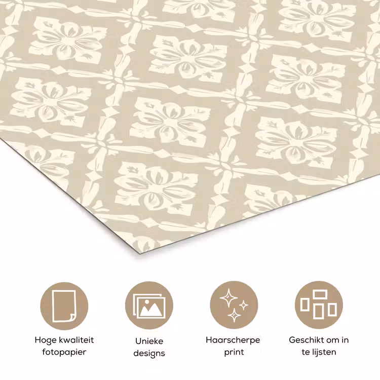 poster - Floraal - Ornament - Beige — 5