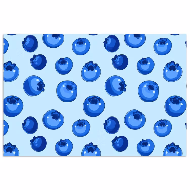 poster - Bessen - Modern - Blauw — 1