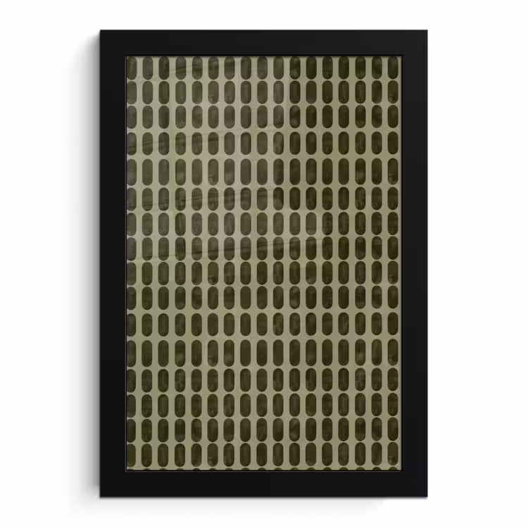 Poster met lijst - Ritmisch - Effect - Groen — 1