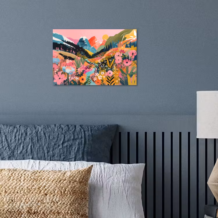 poster - Rivier - Diepte - Bloemen — 3