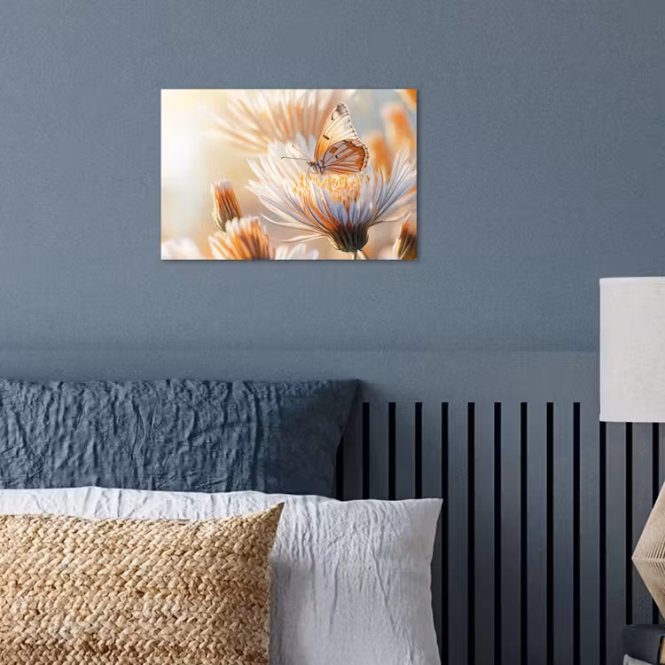 poster - Vlinder - Bloem - Oranje — 3