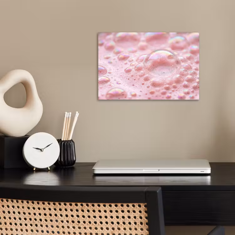 poster - Schuim - Structuur - Roze — 2