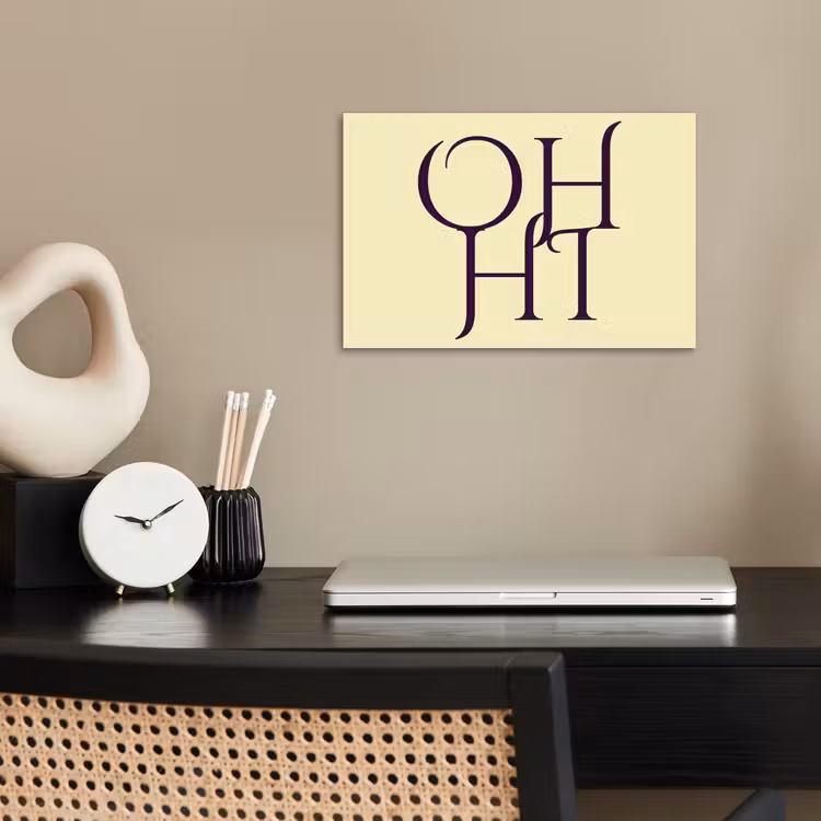 poster - Oh hi - Geel - Monogram — 2