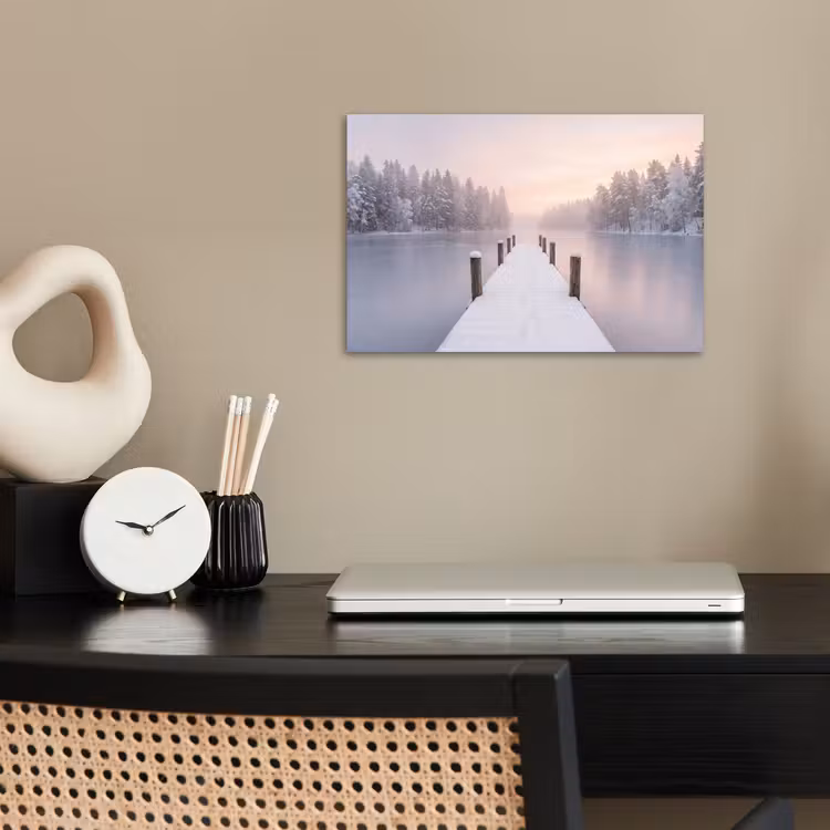poster - Steiger - Meer - Mist - Winter - Serene — 2