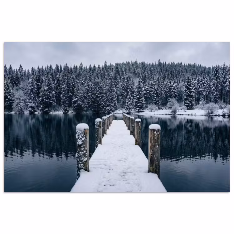 poster - Steiger - Meer - Sneeuw - Bergen - Rustgevend — 1