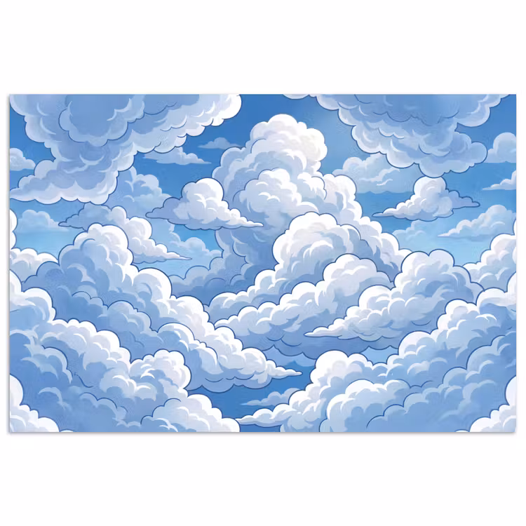 poster - Wolken - Hemel - Abstract - Wit — 1