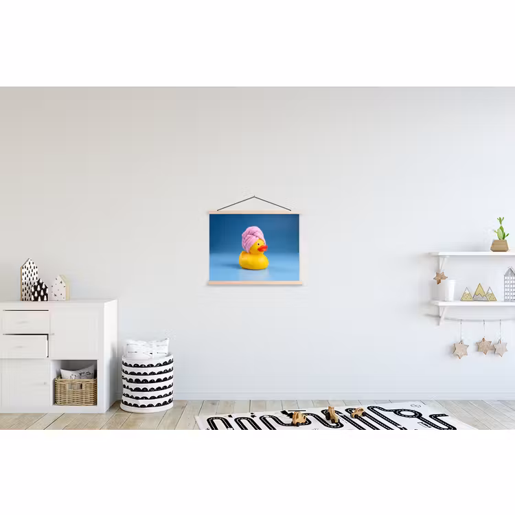 Schoolplaat - Badeend - Handdoek - Blauw — 3