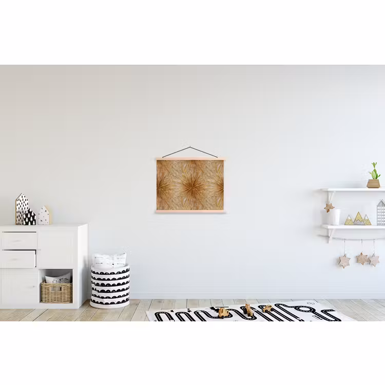 Schoolplaat - Explosie - Abstract - Goud - Wit — 3