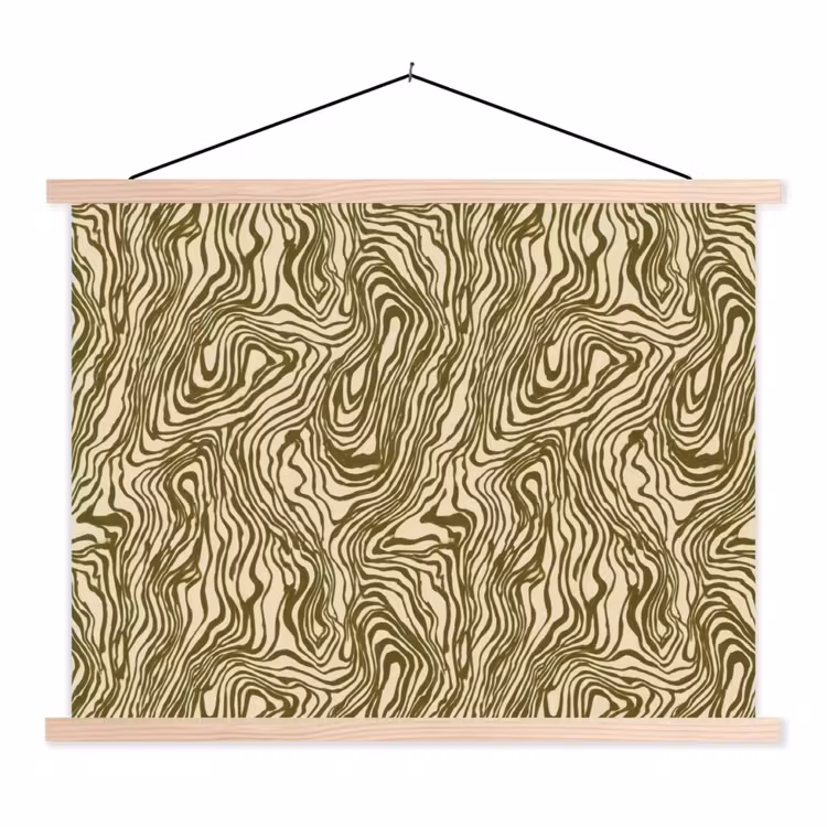Schoolplaat - Abstract - Marmer - Groen — 1