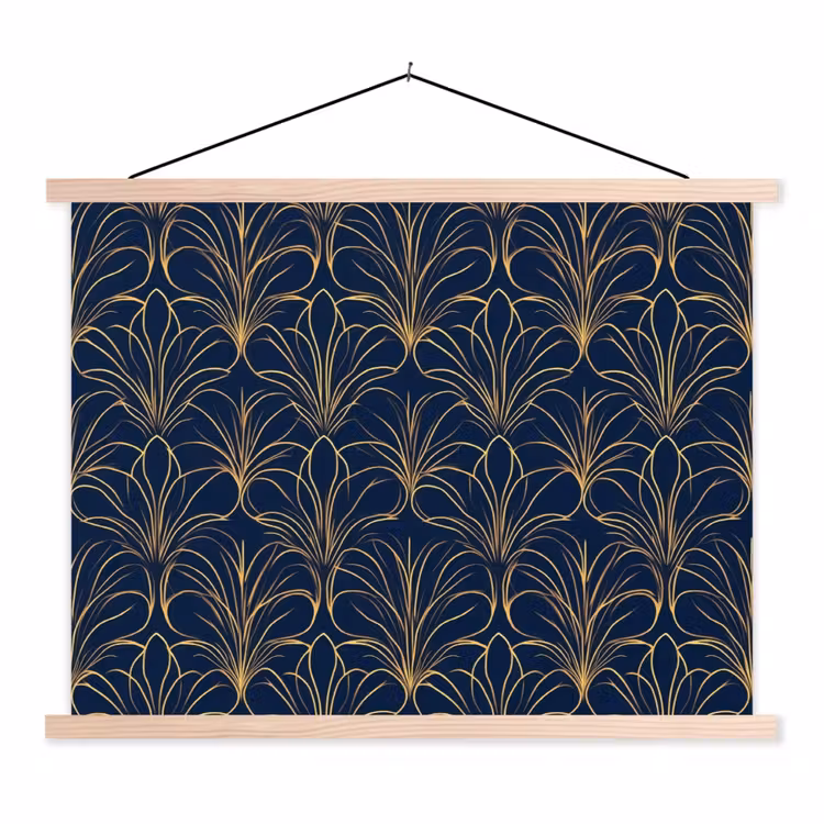Schoolplaat - Deco - Waaier - Blauw — 1