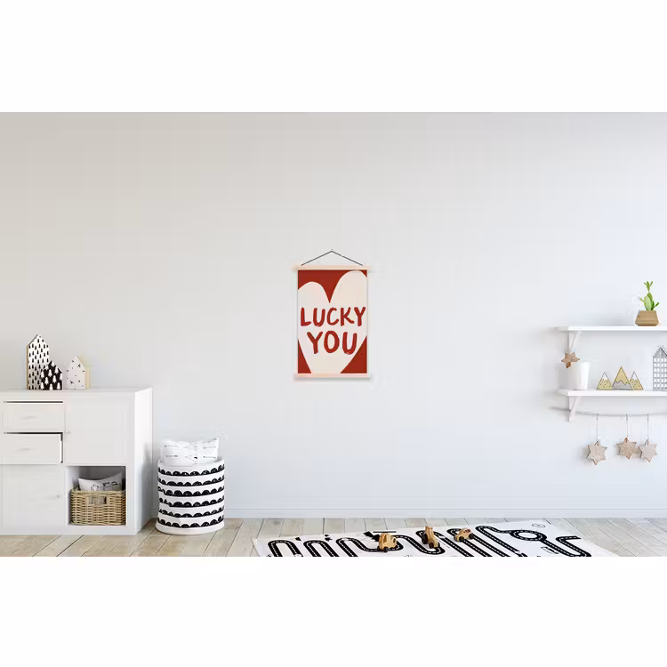 Schoolplaat - Lucky - Hart - Rood — 3