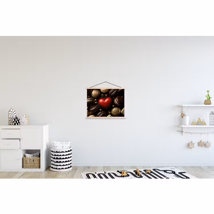 Schoolplaat - Macarons - Rood - Hart — 3
